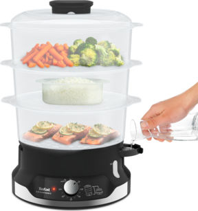Tefal Ultracompact Food Steamer with 3 Steaming Decks 9lt