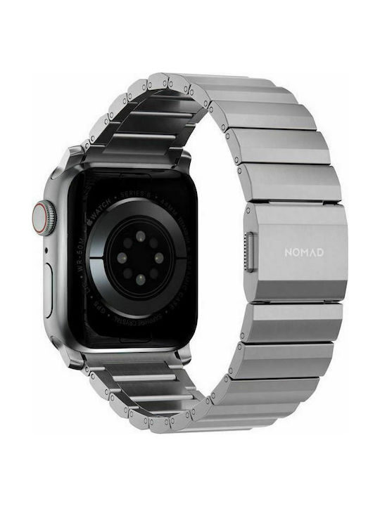 Nomad Titanium V2 Strap Λουράκι Μεταλλικό Ασημί (Apple Watch 42/44/45mm)