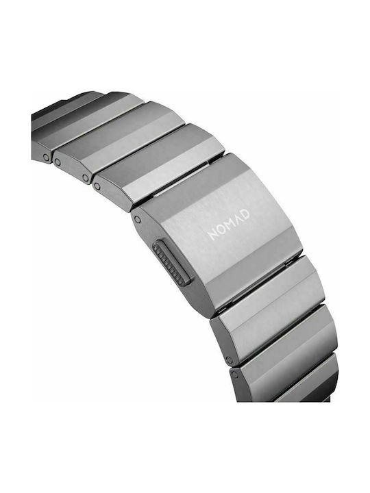 Nomad Titanium V2 Strap Λουράκι Μεταλλικό Ασημί (Apple Watch 42/44/45mm)