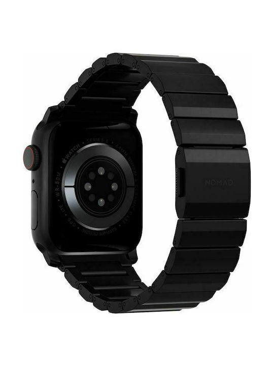 Nomad Titanium V2 Strap Λουράκι Μεταλλικό Μαύρο (Apple Watch 42/44/45mm)