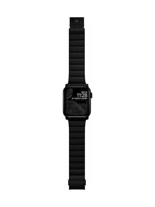 Nomad Titanium V2 Strap Λουράκι Μεταλλικό Μαύρο (Apple Watch 42/44/45mm)