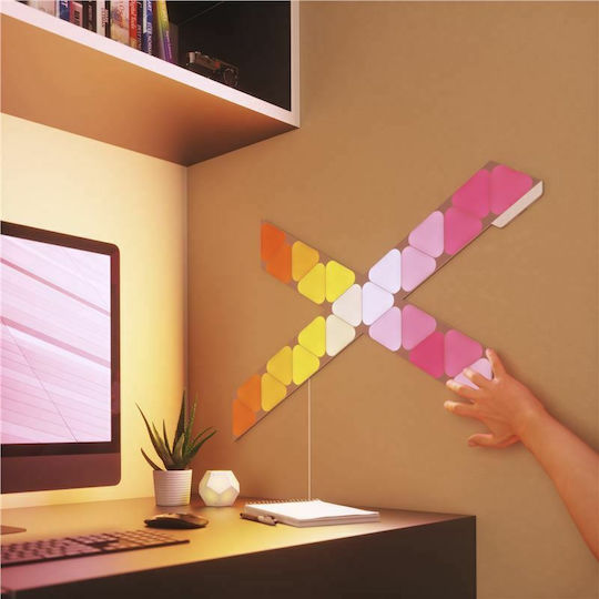 Nanoleaf Smart Dekoratives Tischlampen Shapes Dreiecke Mini Erweiterung 10er Pack LED RGB Sechseck 10 Stück