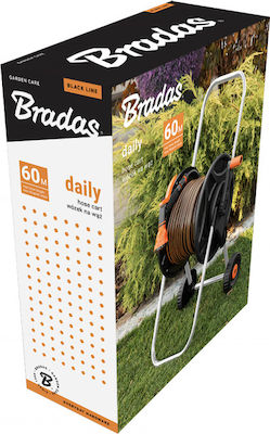 Bradas Wheeled Watering Wind for Hose up to 60m 1/2"