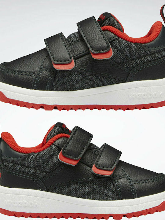 Weebok Clasp Low Αθλητικά Παιδικά Παπούτσια με Σκρατς Night Black / Vector Red