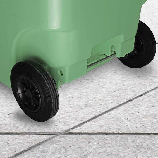 Green City International Kunststoff Gewerbliche Abfallbehälter Recycling Räder 120Es Grün