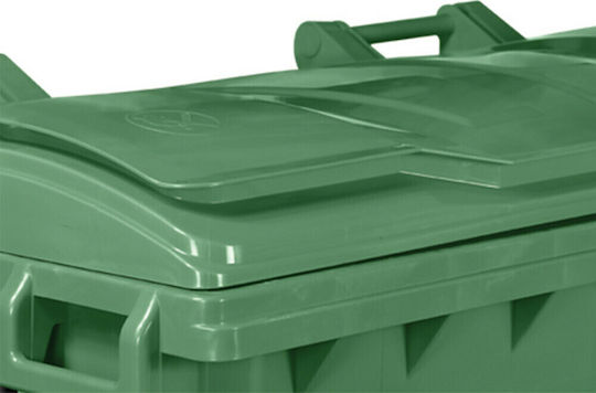 Green City International Plastic Coș de gunoi Deșeuri Coșuri de gunoi cu roți 770lt Verdeț