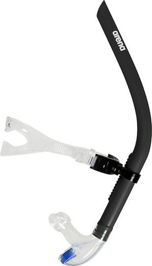 Arena Snorkel Black with Silicone Mouthpiece