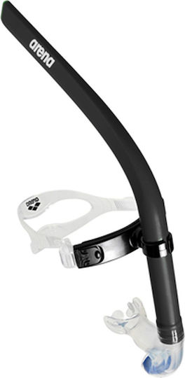 Arena Snorkel Black with Silicone Mouthpiece