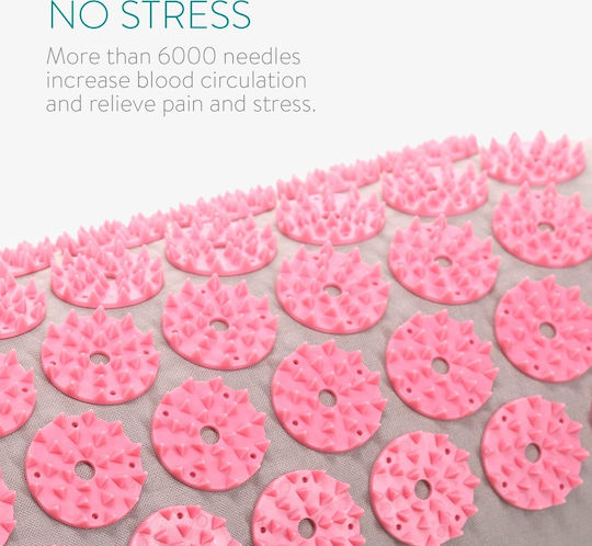 Navaris Navaris Akupressur Massage Set Matte Massage Akupressur für den Nacken & den Körper Rosa