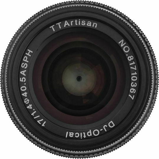 TTArtisan Crop Camera Lens 17mm f/1.4 Fixed for Micro Four Thirds (MFT) Mount Black