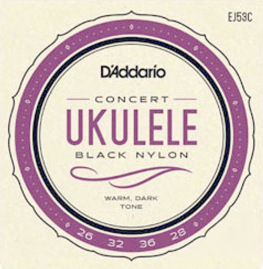 Daddario Set of Nylon Strings for Ukulele Pro-Arté Rectified Concert Set 26 - 36"