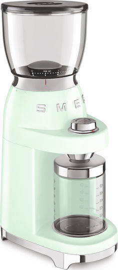 Smeg Râșniță electrică pentru cafea 150W cu capacitate de boabe 350gr și 30 niveluri de măcinare Turcoaz