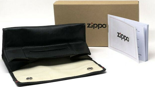 Zippo Tobacco Pouch Nappa With Snap Closure 15x8cm Black