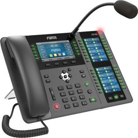 Fanvil X210i Verkabelt IP-Telefon mit 20 Linien in Schwarz