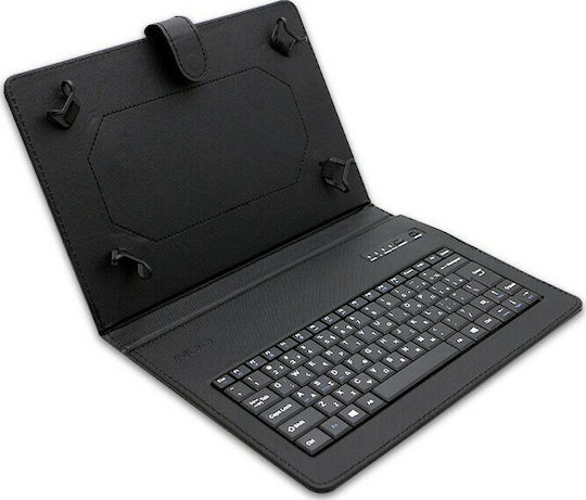 NOD Bluetooth Type & Protect Flip Cover με Πληκτρολόγιο στα Ελληνικά Μαύρη (Universal 9.6-10.1")