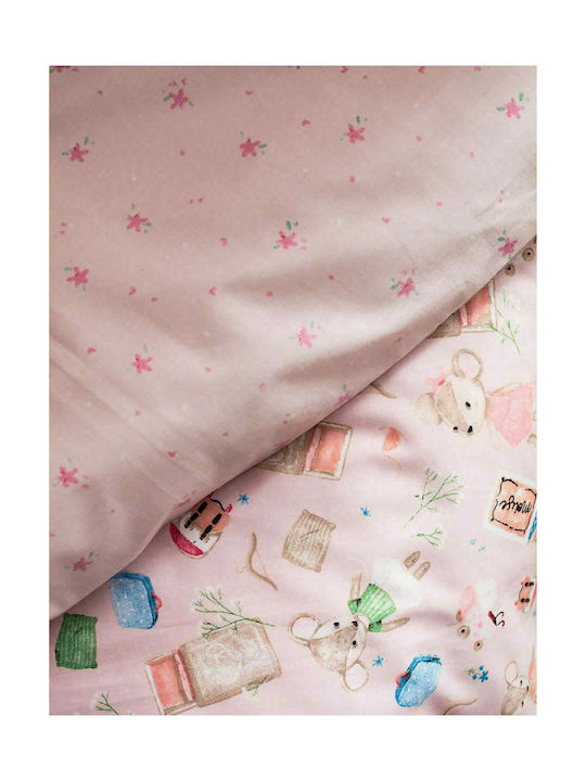 Vesta Home Σετ Mouse Ροζ 120x165εκ.
