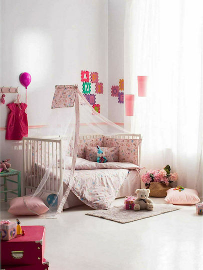 Vesta Home Mouse Set Baby Bettlaken Für Krippe Baumwolle Rosa 120x165cm 3Stück