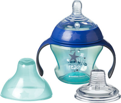 Tommee Tippee Transition Cup Обучителна чаша Пластмаса с дръжки Син за 4m+м+ 150мл