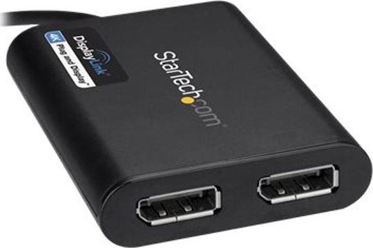 StarTech Converter USB-A male to DisplayPort 2x female 1pcs USB32DP24K60