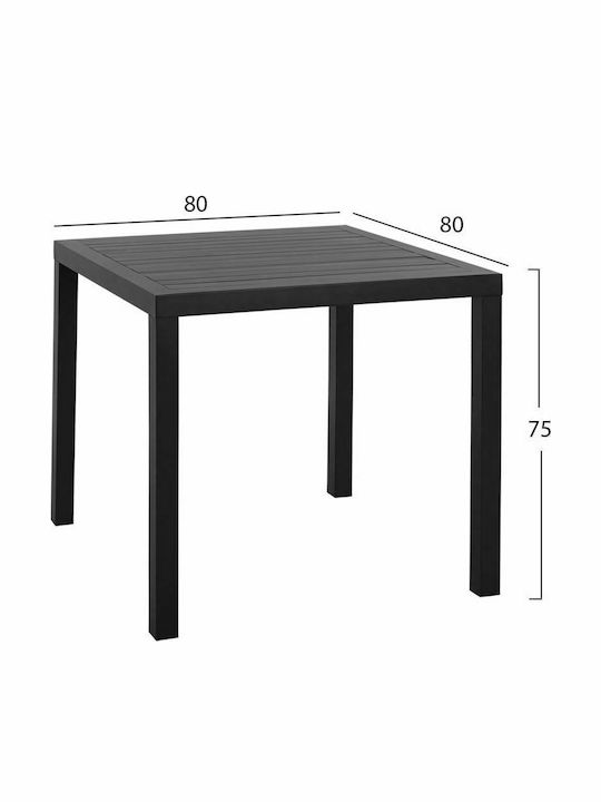 Dining Room Set for Small Outdoor Spaces 3 Pieces Anthracite