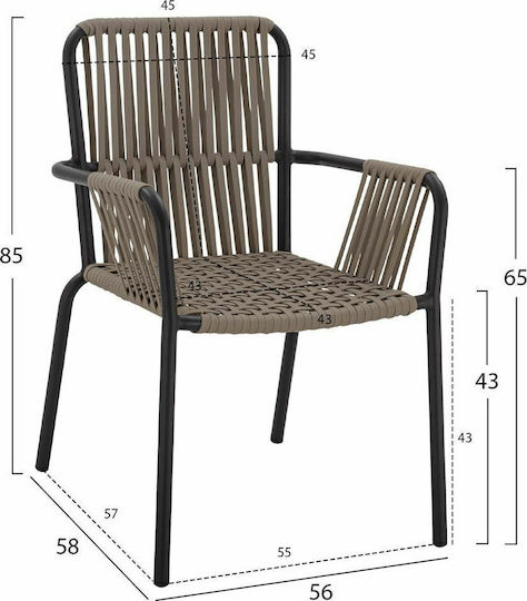 Garten- und Outdoor-Möbelsets für kleinen Raum 3 Stück Anthrazit