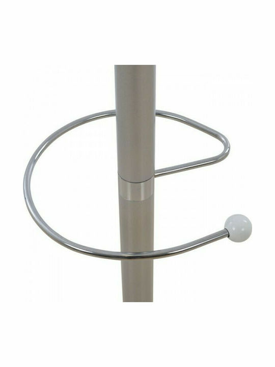 Freebox Metallic Coat Rack with Umbrella Holder Silver 37x37x170cm
