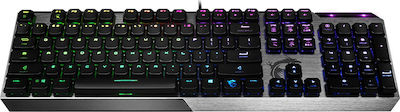 MSI Vigor GK50 Low Profile Tastatură Mecanică de Gaming cu Kailh Box roșu întrerupătoare și iluminare RGB Negru