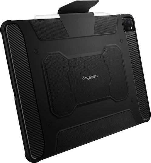 Spigen Rugged Armor Pro Flip Cover Durable Black (iPad Pro 2021 12.9")