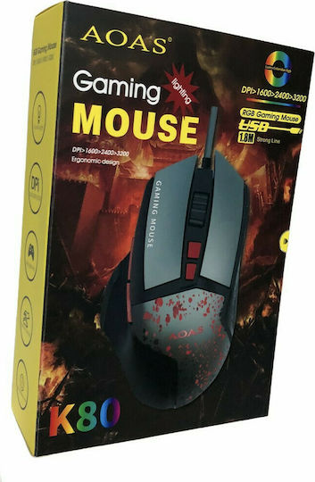 Aoas Aoas K80 Gaming Mouse 3200 DPI Black