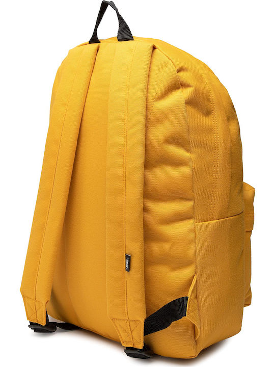 Vans Old Skool Drop Golden Glow School Bag Backpack Junior High-High School Yellow with Water Bottle Holder 22Liters