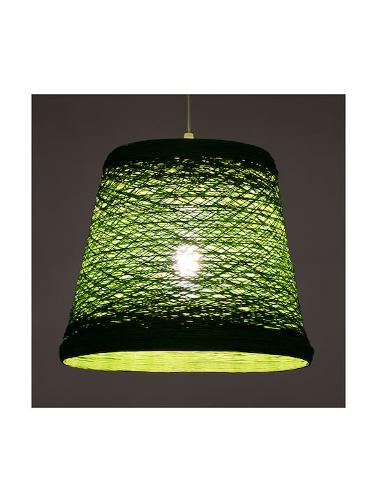 GloboStar Playroom Pendant Light Green with Rope for Socket E27 32x32x27cm