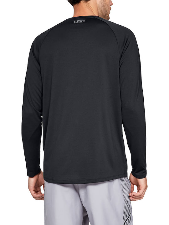 Under Armour Tech 2.0 Herren Sportliches Langarmshirt Schwarz