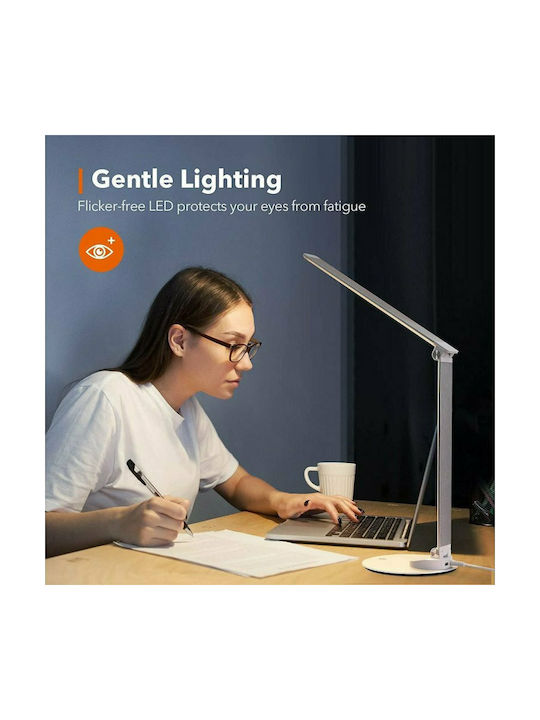 TaoTronics TT-DL19 LED Folding Office Lamp in Silver Colour