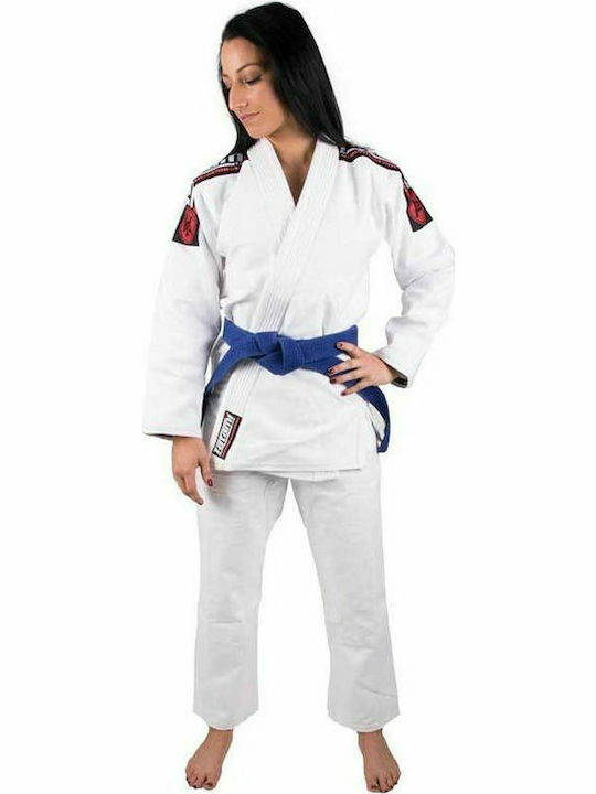 Tatami Fightwear Nova MK4 Gi Femei Uniforme Jiu Jitsu brazilian Alb