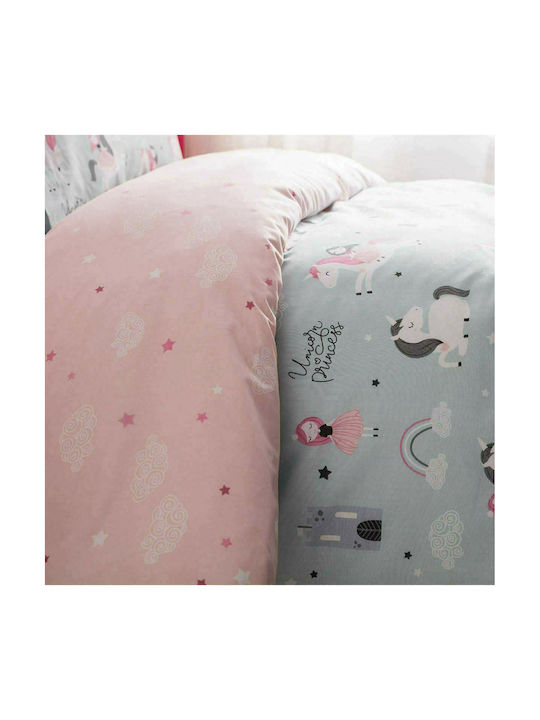 Vesta Home Παιδικό Κουβερλί Μονό Unicorn Πολύχρωμο 160x230εκ.
