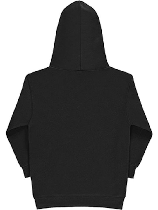 SG Hanorac pentru copii cu glugă și buzunare Negru Hooded Sweatshirt SG27K