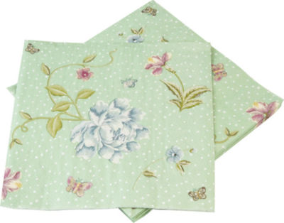 Party Napkins Heritage Napkins 33x33cm 20 pieces Green 33x33cm. 20pcs