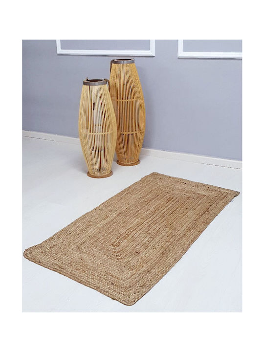 Joli Natural Teppich Rechteckig Sommer aus Jute Beige