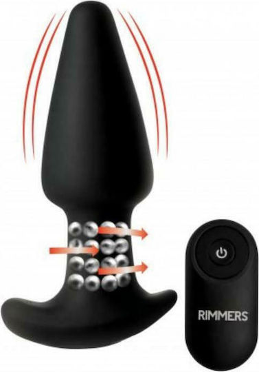 XR Anal Plug mit kabelloser Funktion und Vibration Schwarz