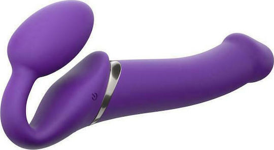 Strap On Me Strapless Vibrating Strap On Dildo Size L Trägerlos Strap On mit Dildo mit Vibration in Lila Farbe