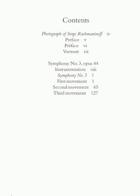 Boosey & Hawkes Rachmaninoff - Symphony Nr.3 [Full Score] pentru Orchestra