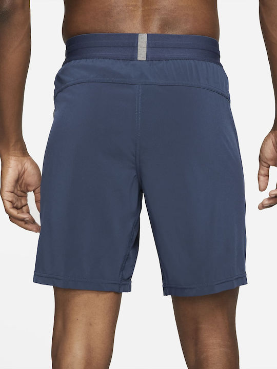 Nike Yoga Sportliche Herrenshorts Dri-Fit Midnight Navy