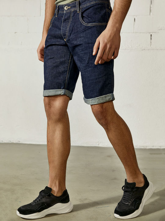 Edward Jeans Men's Shorts Jeans Navy Blue