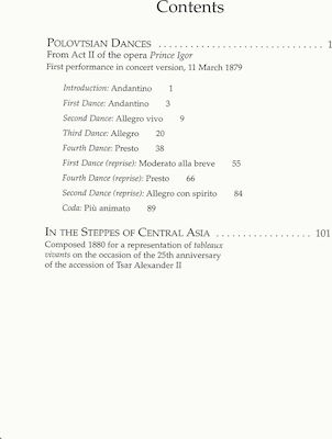 Dover Publications Borodin - Polovtsian Dances [Full Score] pentru Orchestra