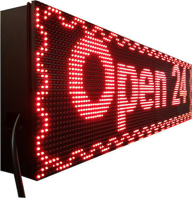 LED Beschriftung Einseitig 100x40cm Rot