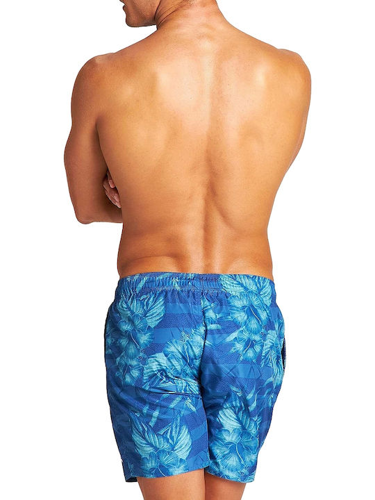 Arena Fundamentals Allover Herren Badehose Shorts Blau