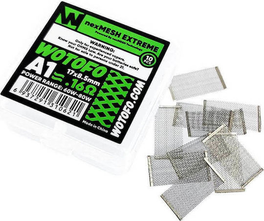 Wotofo NexMesh Extreme A1 Провод За D.I.Y. Електронна Цигара 0.16 Ом 10 Бройки
