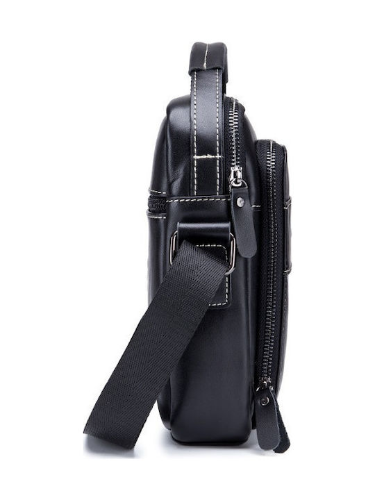 Leather Men's Bag Shoulder / Crossbody Black
