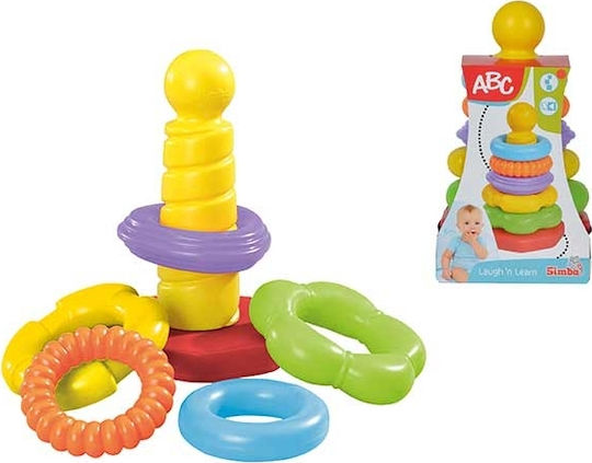 Simba Pyramiden-Spielzeug Stacking Ring Pyramid ABC für 6++ Monate