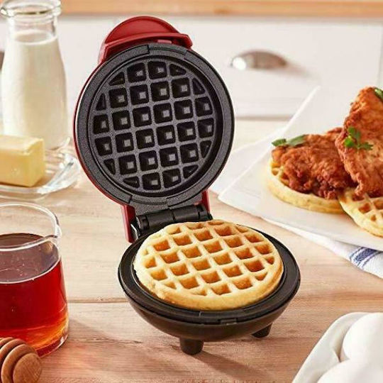 Mini Waffle Maker Βαφλιέρα για Στρογγυλές Βάφλες 350W